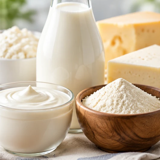 Leche, yogur, queso y leche en polvo – productos lácteos