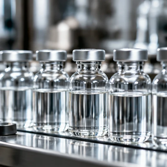 Viales de vidrio sellados – alcohol de grado farmacéutico