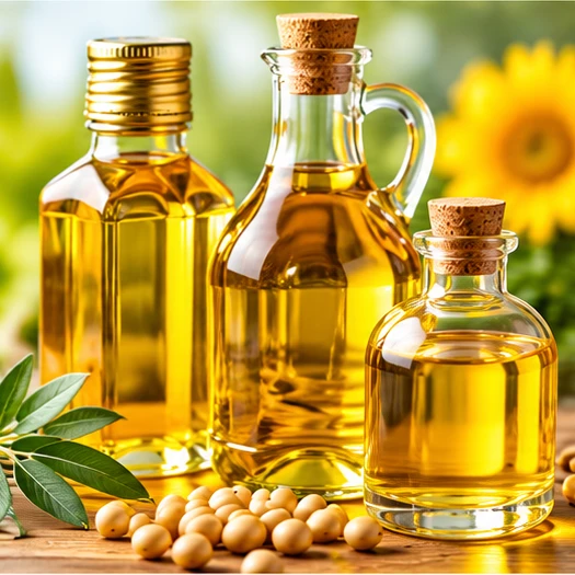 Botellas de aceite vegetal